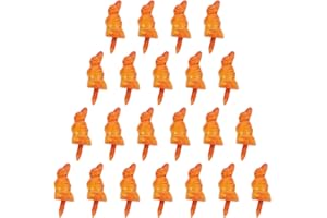 HEALLILY 50 Stücke Schneemann Nase Kunststoff Karotten Nasen Möhrennase Schneemann Puppen DIY Basteln Zubehör Spielzeug für Weihnachten Winter Urlaub Outdoor Dekoration