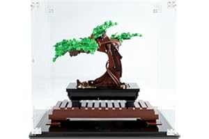 NOVDA Vitrine en Acrylique pour Lego Icons Bonsai Tree 10281, boîte de présentation Anti-poussière pour Lego 10281, Taille : 25 x 25 x 25 cm (modèle Non Inclus) Transparent
