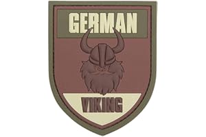 VAN OS Emblem 3D Rubber Patch German Viking Multi 8,6 x 6,9 cm Wikinger