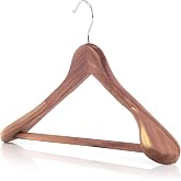 Hangerworld Lot De 3 Cintres En Bois De Cèdre Naturel Avec Épaules Bombées Pour Vestes Et Costumes