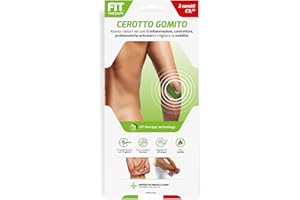 FIT Therapy – Cerotti Antidolorifici e Antinfiammatori Gomito - Per Epicondilite, Tendinite, Borsite, Artrosi - NON SCALDA, Impermeabile, Senza Farmaci, Dura 5 Giorni (2 Cerotti)