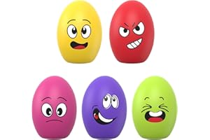 TOPWE Hundespielzeug, [5 Stück] Lustig Weich Quietschend Egg Ball - Interaktives Hunde Spielzeug für Welpen, Kleine