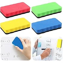 Lot De 10 Effaceurs Magnétiques Pour Tableau Blanc - Brosse Douce, Pratique Bureau & école