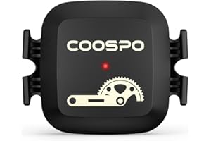 COOSPO Czujnik prędkości/kadencji do jazdy na rowerze i rowerze z podwójnym modułem Bluetooth 4.0 Ant+ dla inteligentnego komputera rowerowego