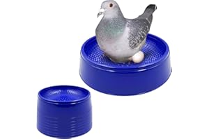 ECJIUYI 8PCS Pigeon Nest Bowls,Plastic Racing Pigeon Bird Breeding Hatching Nest Box,Reusable Quails Doves Pet Cage Accesories Supplies for Home Farm