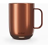 Ember - - Ember Temperature Control Smart Mug, 10 Oz, 1-hr Battery Life, Copper - App Controlled Heated Coffee Mug