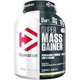 Dymatize Super Mass Gainer Gourmet Vanilla 2960g - Weight Gain Powder + Carbohydrates, Creapure Creatine, BCAA and Casein