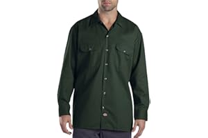 Dickies Men's Long Sleeve Work Regular Fit Casual Shirt