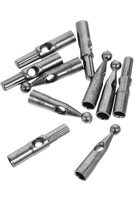 10 Perline Di Ricambio Per Coda Ombrello - Parti Metalliche Per Riparazione Ombrelli Pieghevoli
