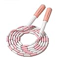 Soft Beaded Skipping Rope, Adjustable Tangle-Free Segmented Fitness Jump Rope for Men, Women, Children and Students (9 Feet, 280 cm)