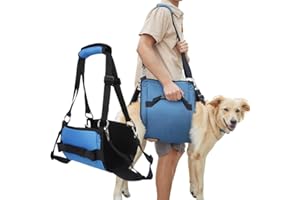CUEMOON Dog Carry Sling, plecak ratunkowy dla zwierząt domowych, wsparcie dla psa, nosidełko dla psów dla artretyzmów, XL