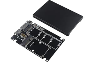 HALJIA Adapter konwertera M.2 NGFF mSATA SSD na SATA 3 2 w 1 gniazdo dysku twardego na 2,5-calową kartę grubości SATA 3.1 7 mm 22-pinowy klucz B i M Key M.2 NGFF do SATA Adapter obsługuje mSATA/M.2