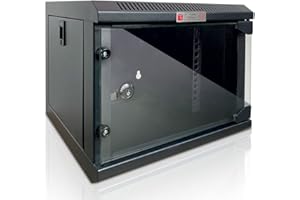 Techly Professional 362343 Armadio Rack 10" a Muro 4 unità Pannelli Asportabili Nero Nero