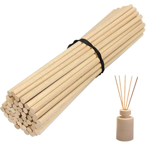 100 Pcs Rattanstäbchen, Aroa Reed Diffuser Sticks Rauduft Stäbchen