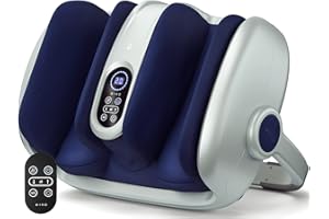 Miko Shiatsu Foot Massager Machine Deep Tissue Massage Improves Circulation, Blood Flow with Deep Kneading, Heat Therapy - Plantar Fasciitis, Neuropathy, Diabetics Fits Up to Size15