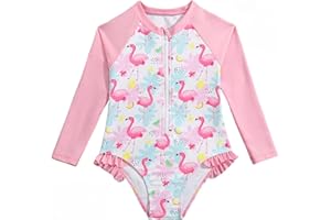 WYTbaby Maillot de bain une pièce sirène à manches longues pour filles de 3 à 8 ans