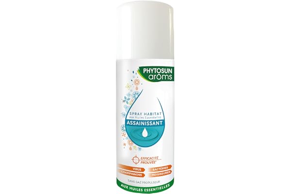 Phytosun Arôms - Spray Habitat Assainissant - aux Huiles Essentielles - Élimine Bactéries - Désinfecte, Purifie - 1x 400 ml