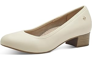 Tamaris Comfort Damen Pumps aus Leder Kleiner Absatz