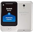 POCKETALK “S” Voice & Camera Translator White – Two-Way AI Translation Device with Built-in Global Data, Works in 130+ Countries, Supports 82 Languages