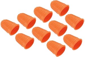 PATIKIL Protège Doigt Silicone pour Doigt Embouts de Doigts en Caoutchouc, Protège-Doigts pour Le Pouce, Les Coussins de Protection, Le Comptage, la Couture