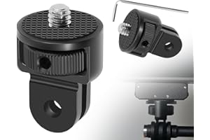 KAPSING 1/4 di pollice rotazione di 360 ° montaggio treppiede filettatura adattatore fotocamera accessori compatibile con Gopro casco Mount moto compatibile con Insta 360 x2 x3