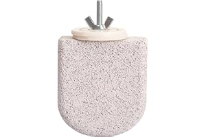 Sharplace Pietra per Affilare Becco degli Uccelli, Posatoio Limaunghie per Pappagalli in Pomice, Posatoio per Pappagalli per Denti E Molari, Sella in Pietre Minerali Come Supporto E Affilare Arti, S