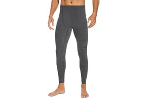 SIMIYA Thermal Underwear Mens Long Johns Bottoms Fleece Lined Base Layer Stretch Thermals Leggings