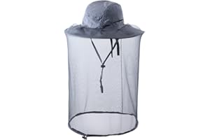 HunterBee Zanzariera Cappello Velo da Pesca Apicoltore cap Bee Net Apicoltura Cappuccio