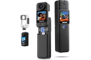 SJCAM C300 4K30fps 20MP Action Camera with Handheld Grip | 6axis gyro, Backup Upto 6 Hours, 1.33in Dual Touch Screen | 2.4G,5