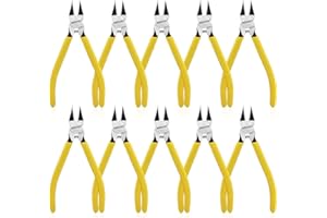 BOOSDEN 10 Pezzi Tronchesine Piccole 15 cm, Tronchesi a Molla con Taglio a Raso, Pinze Precisione per Ferro, Bigiotteria, Modellismo, Fiori Artificiali e Elettronica