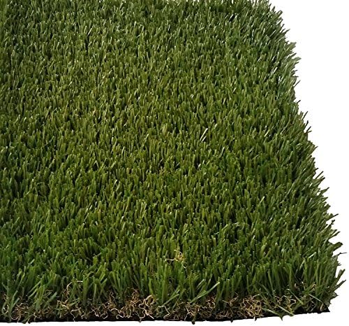 Pet Zen Garden Lush, Premium Synthetic Grass Rubber Backed with Drainage Holes, Blade Height 1.6" (40mm), 90 oz/sq. yard, 5 ft x 3 ft