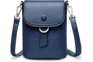 HUA ANGEL Mini Bolsa De TeléFono MóVil Para Mujer Anti-Robo Bolsos Mujer Bandolera PU Cuero Bolso Del TiróN Hombro Para El Telefono Con MúLtiples Bolsillos Cremallera