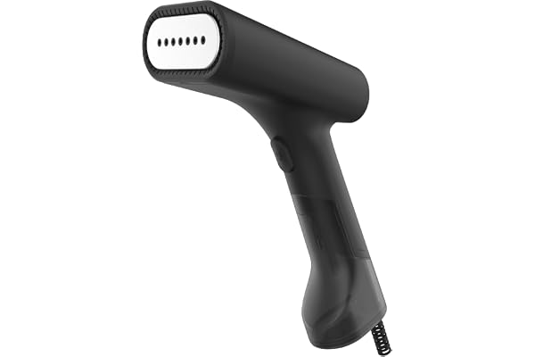 STEAMONE - Steamer Defroisseur Vapeur de voyage 1800W 28g/min - Fer à Repasser Portatif Autonomie 4min (120ml) - Élimine 99,99% d'Impuretés - Prêt en 35s - Cable 1,9m - EUDTC120B-A