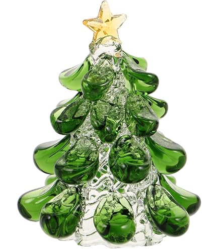 Matches21 Decorazione Natalizia – Due Alberi Di Natale In Vetro Argentato Per Tavolo, Elegante Set Invernale Per La Casa