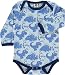 Smafolk Long Sleeved Body - Blue Dinosaur - Size 68cm - 4-6 Months
