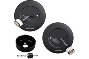 Echogear Kit De Gestion De Câbles pour TV Montée sur Support Mural TV - Goulottes Cache-Câble Facile à Installer pour Fils Electrique Basse Tension - Noir