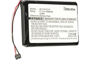 Akku-King Akku kompatibel mit Garmin 361-00035-03, 361-00035-07 - Li-Ion 1200mAh - für Garmin Nuvi 2405, 2447, 2455, 2495, 2505, 2547, 2555, 2557, 2597, 2789