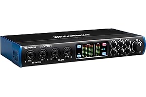PreSonus Studio 1810c, 18 Eingänge/8 Ausgänge, 192 kHz, USB-C Audio-Interface mit Softwarepaket, inklusive Artist, Ableton Live Lite DAW und mehr für Aufnahme, Streaming und Podcasting