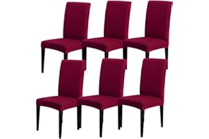 JuneJour Chair Covers for Dining Room,Elastic Stretch Modern Chair Cover Spandex Fabric Washable Removable Seats Slipcovers,for Kitchen,Dining Room,Wedding Decor,Hotel,Restaurant