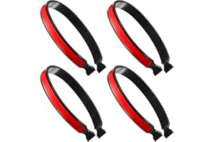 Geosar Cycling Trouser Clips Reflective Bicycle Clips Elastic Bike Clips Trousers PVC Coated Cycle Clips (Green Color)