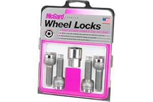 McGard 28023SU Standard - Tornillos antirrobo para ruedas (base esférica, M12 x 1,50, longitud del vástago 39,9 mm, SW17)