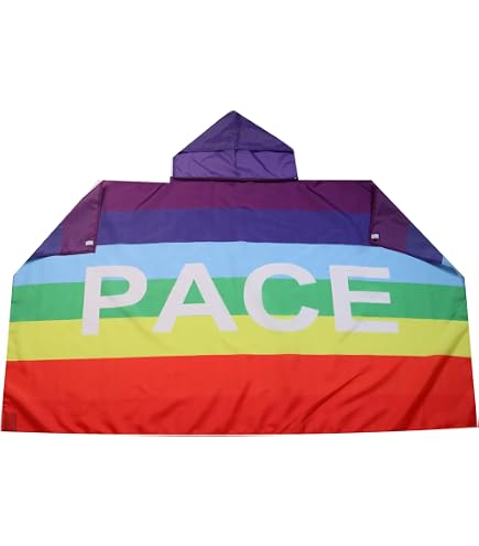 AZ FLAG Bandiera Arcobaleno Della Pace 150x90cm – Tessuto Mesh 110g, Anelli, Per Esterno, Finiture Rinforzate
