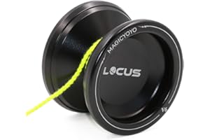 MAGICYOYO V6 JoJo Profi JoJo für Kinder Anfänger, Responsive Jojos für Erwachsene, Magic Yoyo V6 Locus Metall Jo-Jo Ball mit Yo-yo Handschuh+ Tasche+ 5 Jo-jos Saiten, Schwarz