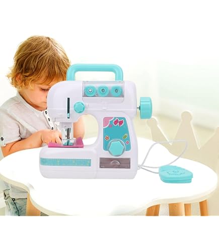 Machine à Coudre Enfant Débutant - Portable, 2 Vitesses, Rose - Idéale Pour Apprendre La Couture (à Partir De 8 Ans)