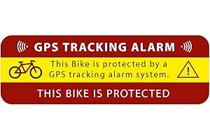 RITTER MEDIENDESIGN Lot de 2 autocollants GPS avec alarme de suivi pour vélo, avertissement de sécurité GPS, adhésif extérieur pour vitres de voiture, moto, camion, engins de construction