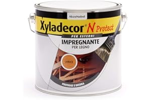Xyladecor N PROTECT Fondo Impregnante per Legno Esterno a base solvente, Protettivo e Decorativo, Pronto Uso, colore LARICE 2,5L, 2.5 L