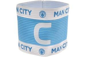 MANCHESTER CITY FC Hy-Pro - Fascia da capitano del Manchester City F.C. con licenza ufficiale, idea regalo per ragazzi
