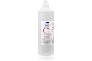 Konix - Gel Cosmetico, per Laser e Cavitazione, Ipoallergenico, Idrosolubile, Atossico e Inodore, 12 Flaconi con beccuccio da 1 L