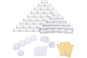 MYTHOSURGE 71 Stück Döschen, 5ml Leerdose klarer Tiegel, Cremedose, Tiegel Döschen mit Deckel,Reise Probenbehälter,Cremedosen zum Abfüllen von Kosmetika, Lotionen, Cremes