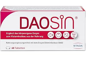 ‎DAOSIN DAOSiN Tabletten zur Ergänzung des körpereigenen DAO-Enzyms zum Histaminabbau aus der Nahrung, klinisch getestet, über 90% Empfehlungsrate -60st